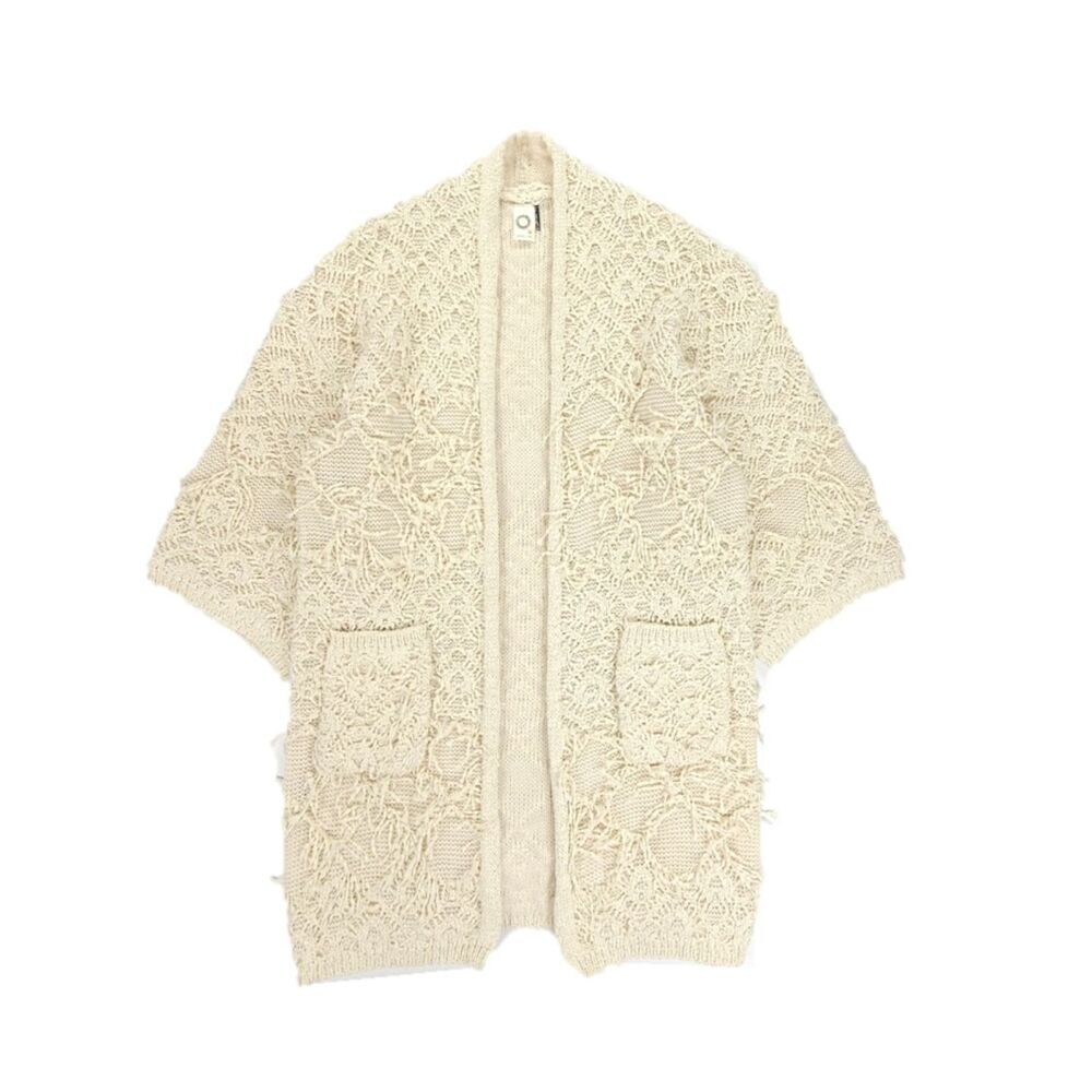 NEW Anthropologie Akemi + Kin Ione Textured Cardigan Oversized Knit Kimono Boho